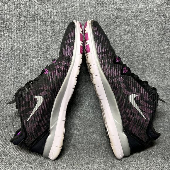 Nike Free 5.0 TR Fit 5 Shoes Womens Size 8.5 Black Purple Training 806277-003 - Picture 6 of 9